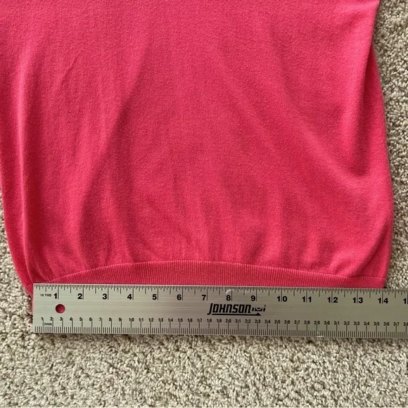 J Crew Womens Sweater Salmon Long Sleeve V Neck Cotton Summer Medium RN77388 - Picture 10 of 12